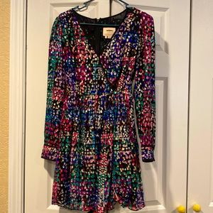 Kate spade sparkle tie dress size 6